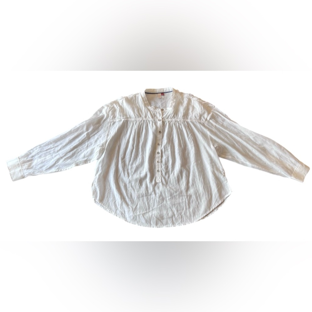 Anthropologie Pilcro Women's White Button Long Sleeve Blouse Summer Fall Size S - Picture 2 of 12